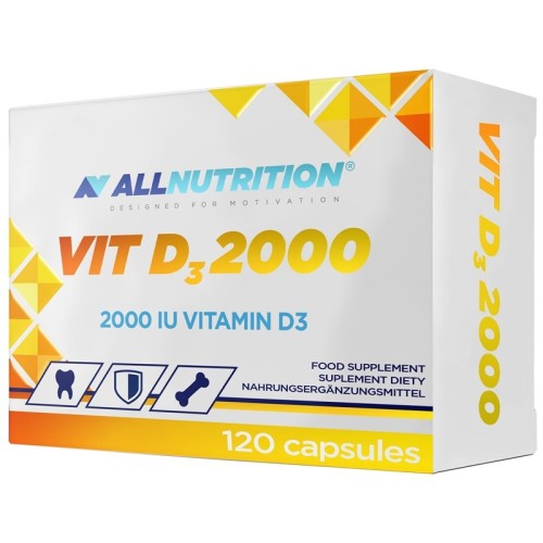 All Nutrition Vitamin D3 2000, 120 Capsules